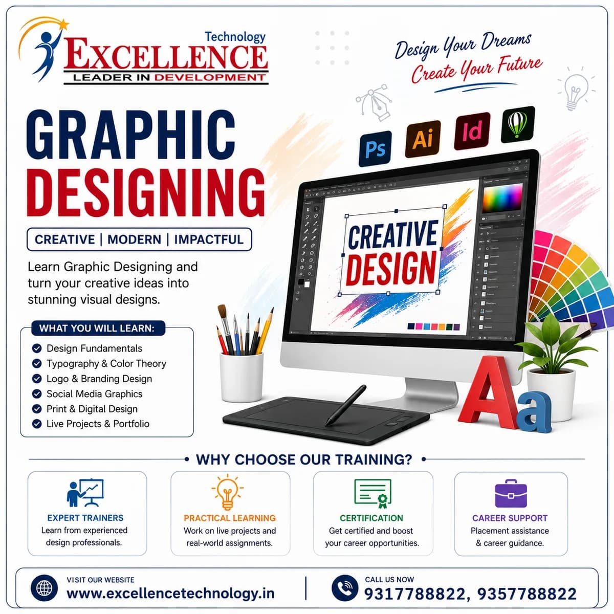 Professional Graphic Designing Course for Students & Beginners