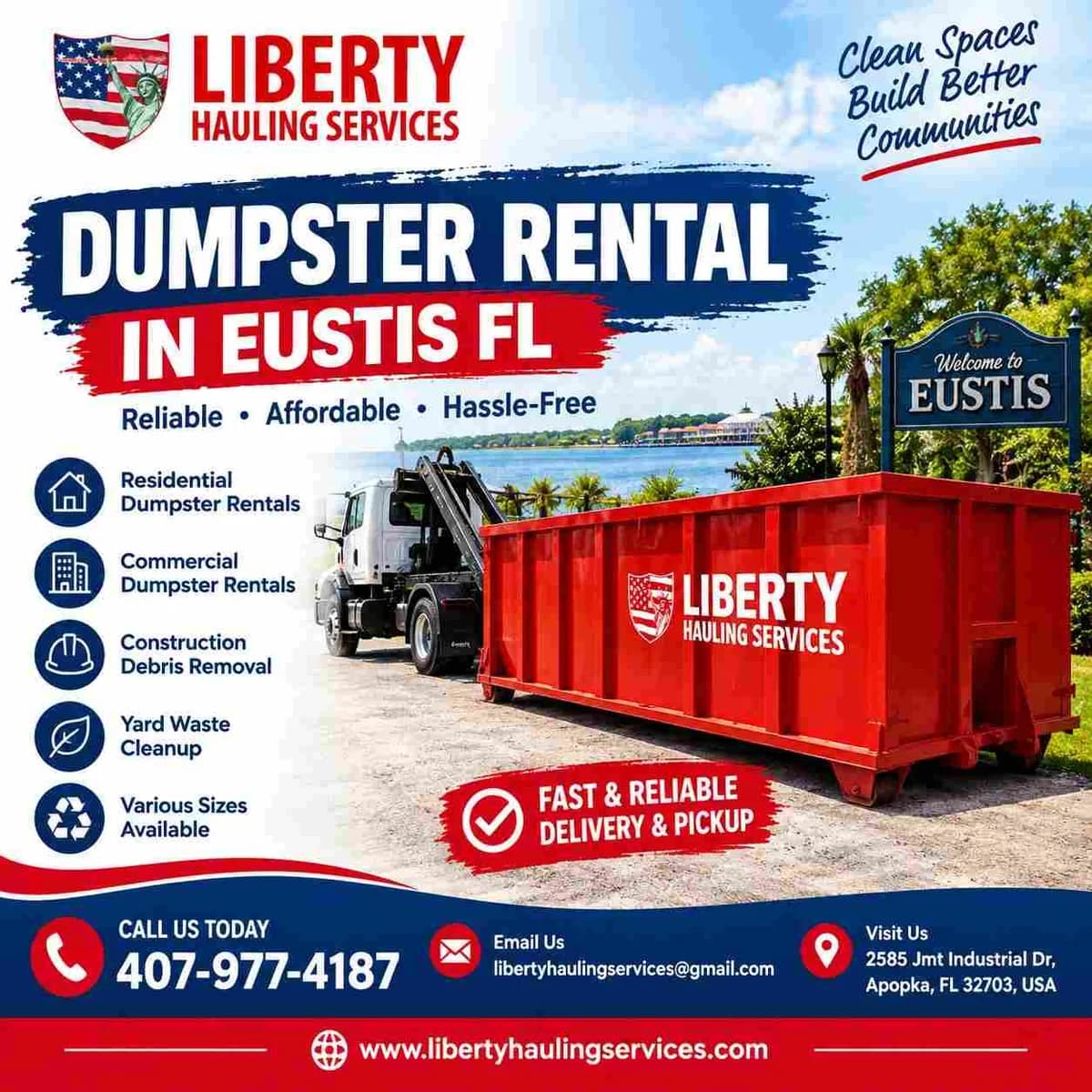 Dumpster Rental in Eustis, FL ā Easy Waste Removal for Every Project