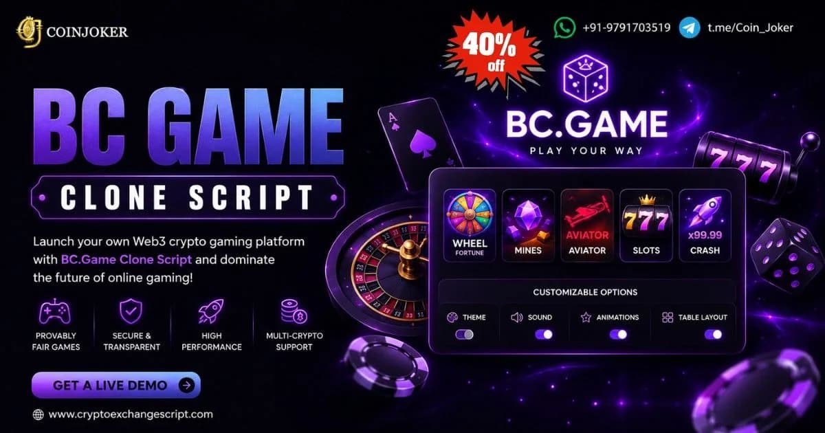 Build a High-Performance Blockchain Casino with BC.Game Clone Script