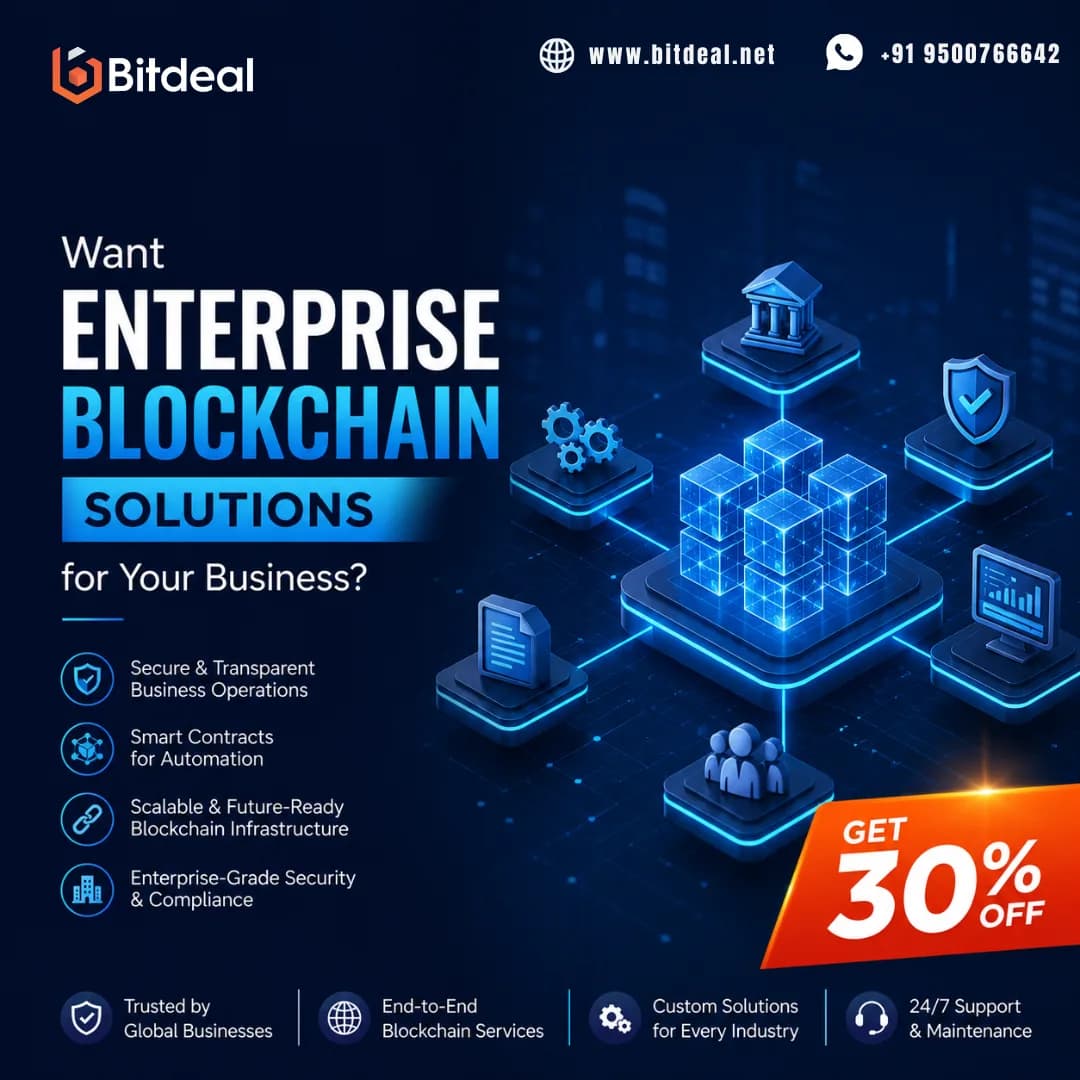 Want Enterprise Blockchain Solutions for Your Business? Get 30% OFF