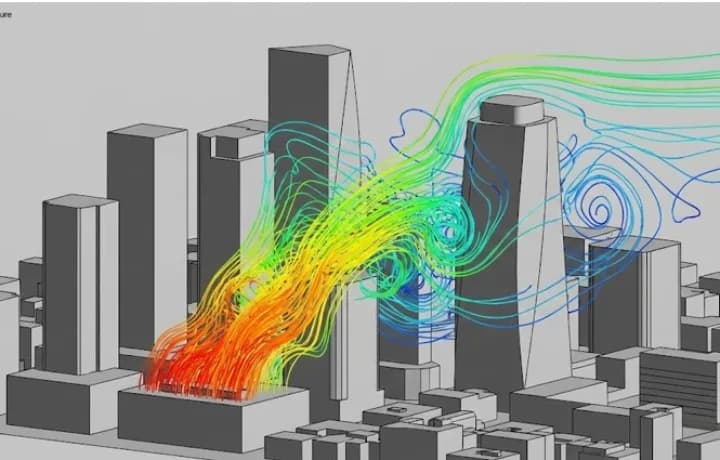 Chiller yard CFD