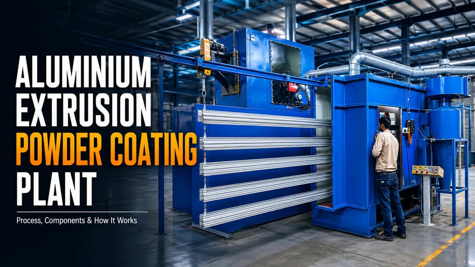 Aluminium Extrusion Powder Coating Plant