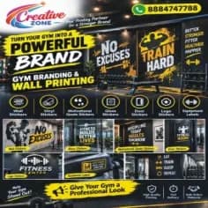 Complete Printing Services for Gym Fitness Center | Creative Zone ID cards | 600-18