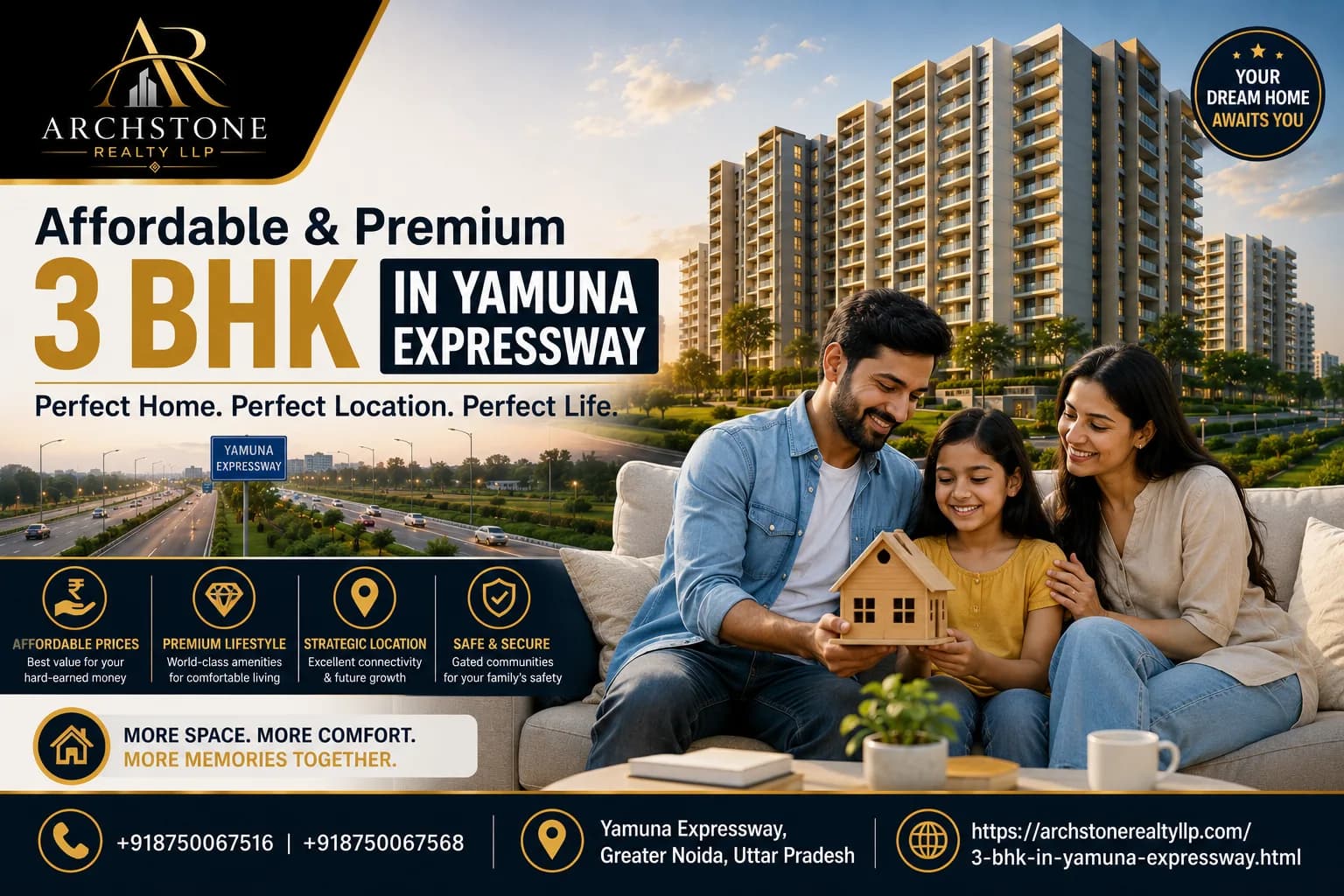 Affordable & Premium 3 BHK in Yamuna Expressway