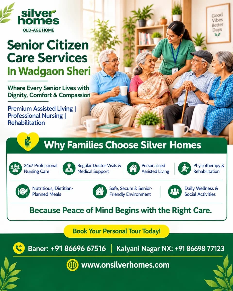 Senior Citizen Care Services In Wadgaon Sheri - ONP Silver Homes