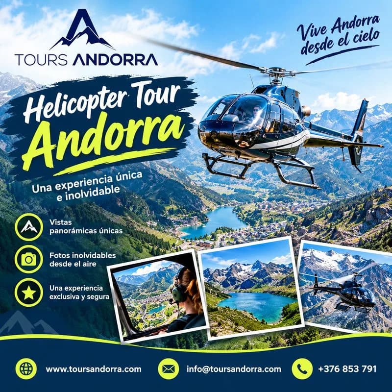 Vive una aventura exclusiva con un Helicopter Tour en Andorra