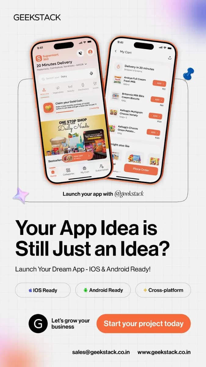Best Mobile App Development Company in India Android & iOS Apps - Geekstack
