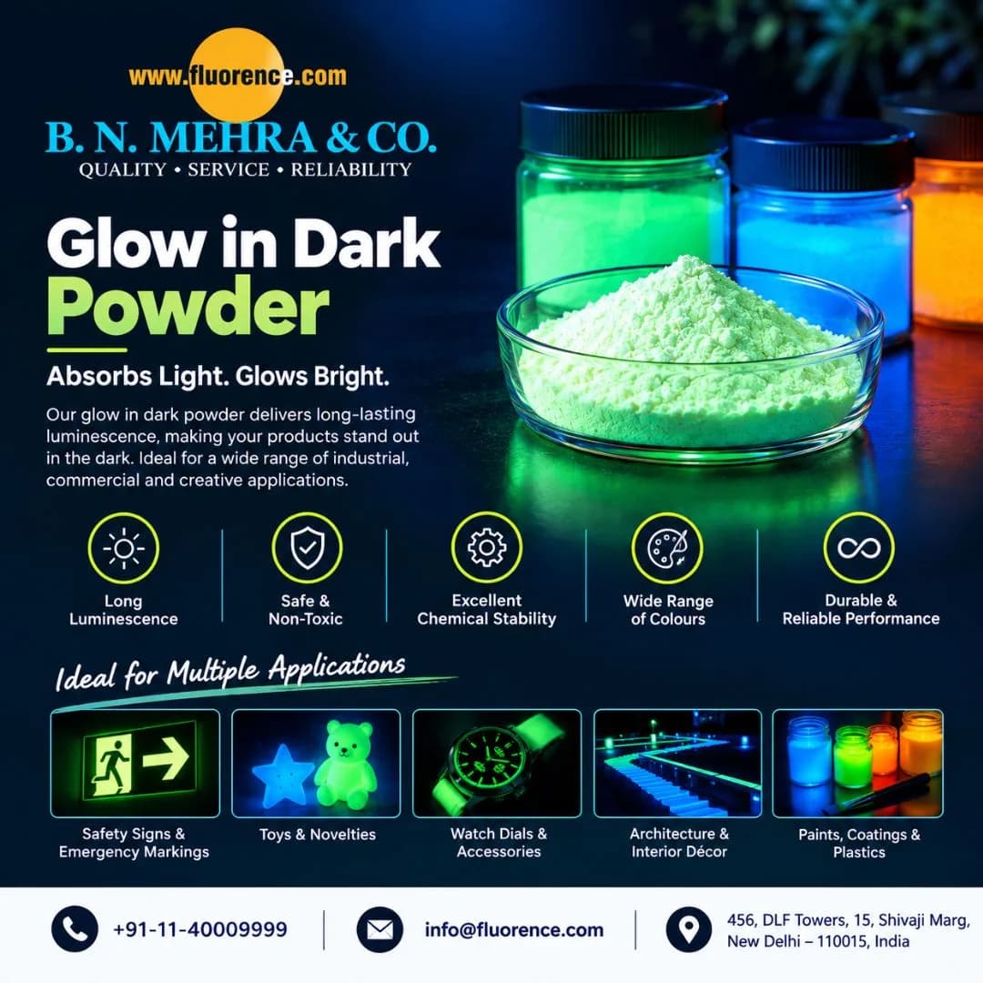 Glow in Dark Powder Supplier for Industries | Fluorence