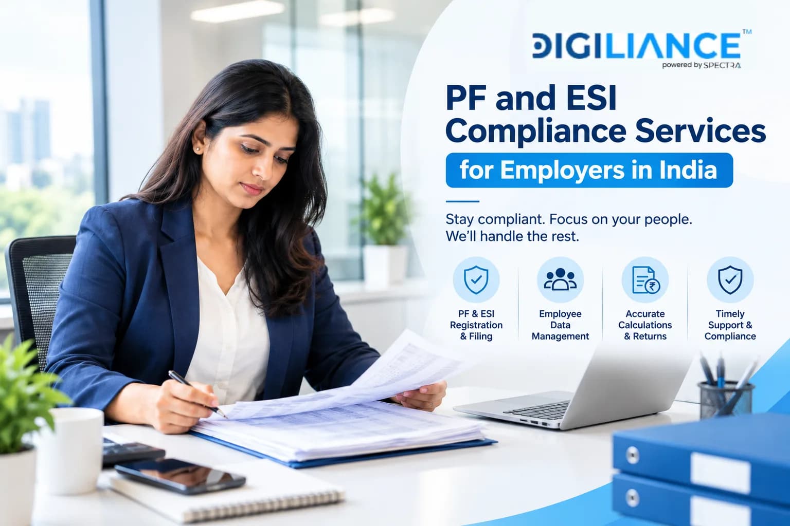 PF and ESI Compliance Services for Employers in India - Digiliance