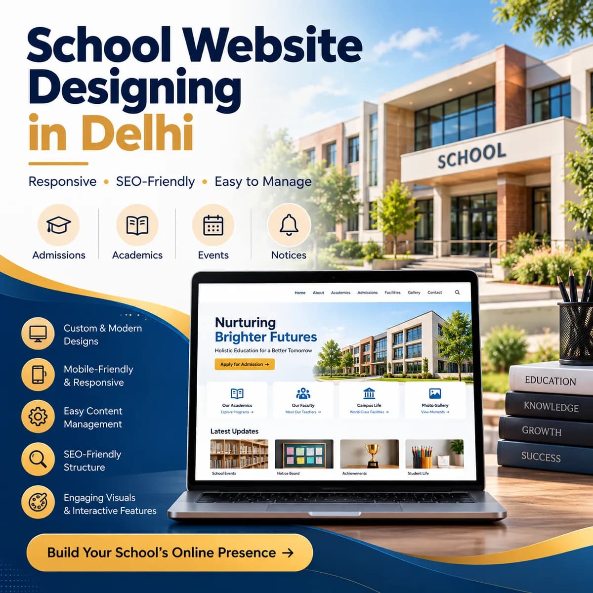 School Website Designing in Delhi | Professional School Website Development
