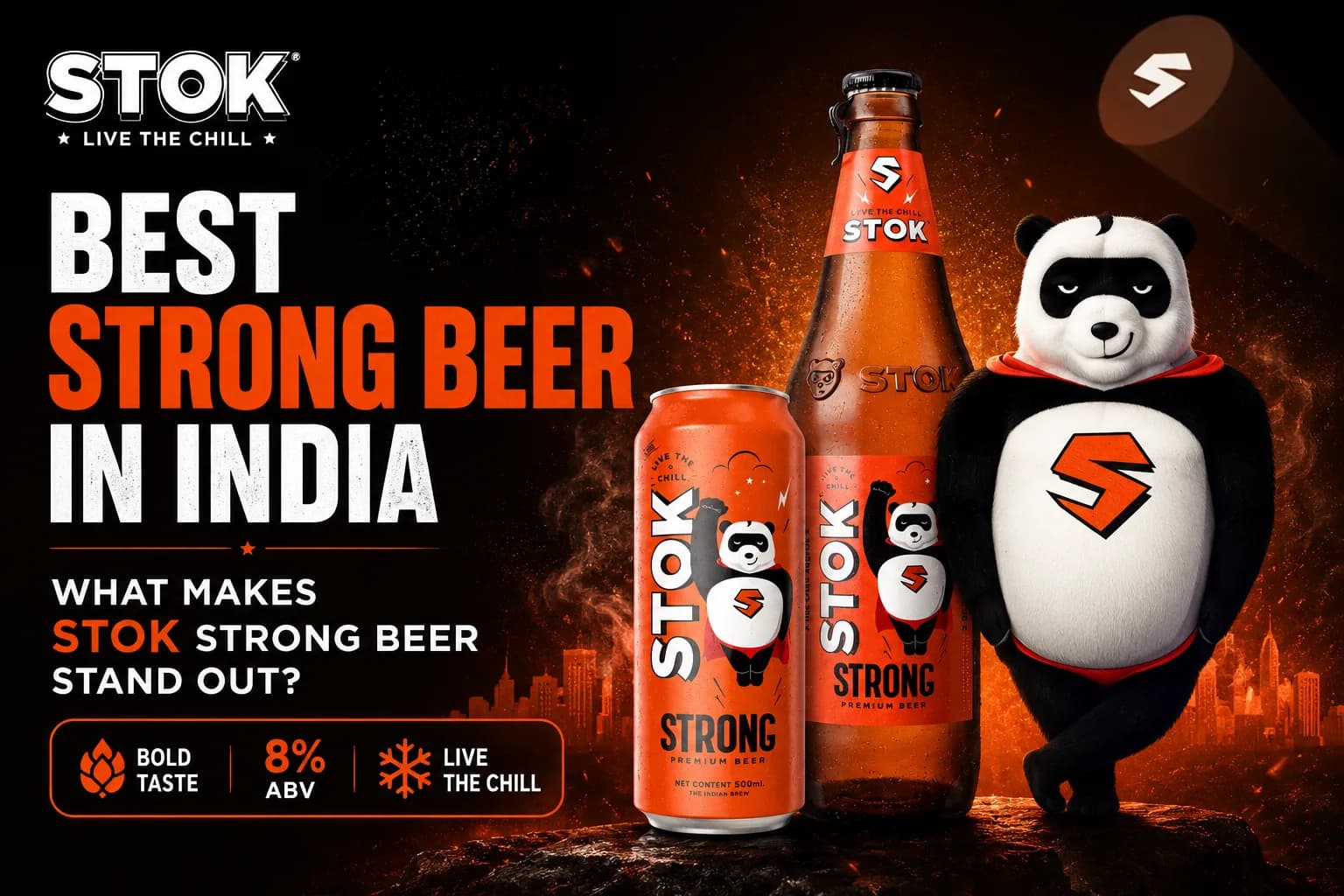 STOK Strong Beer India | Bold & Refreshing Strong Beer