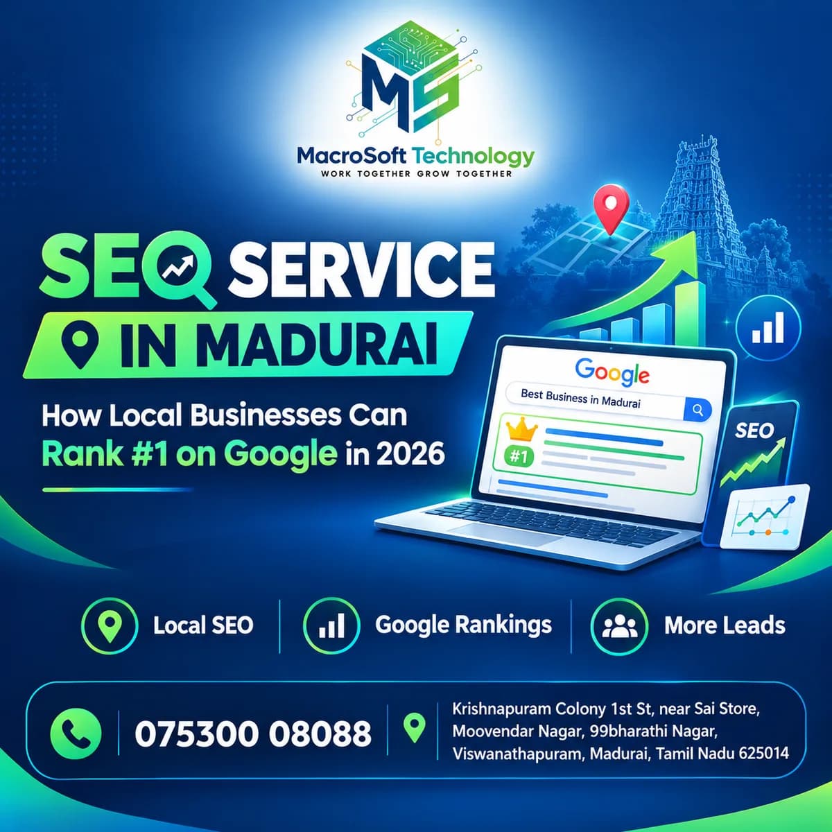 SEO Service in Madurai: How Local Businesses Can Rank #1 on Google in 2026