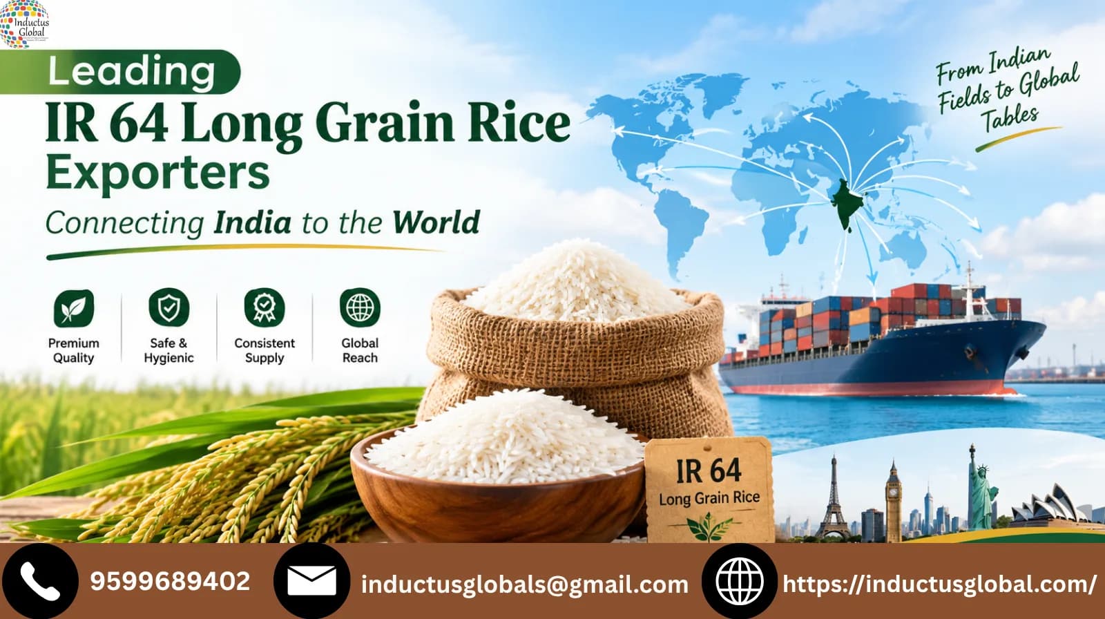 Leading IR 64 Long Grain Rice Exporters Connecting India to the World