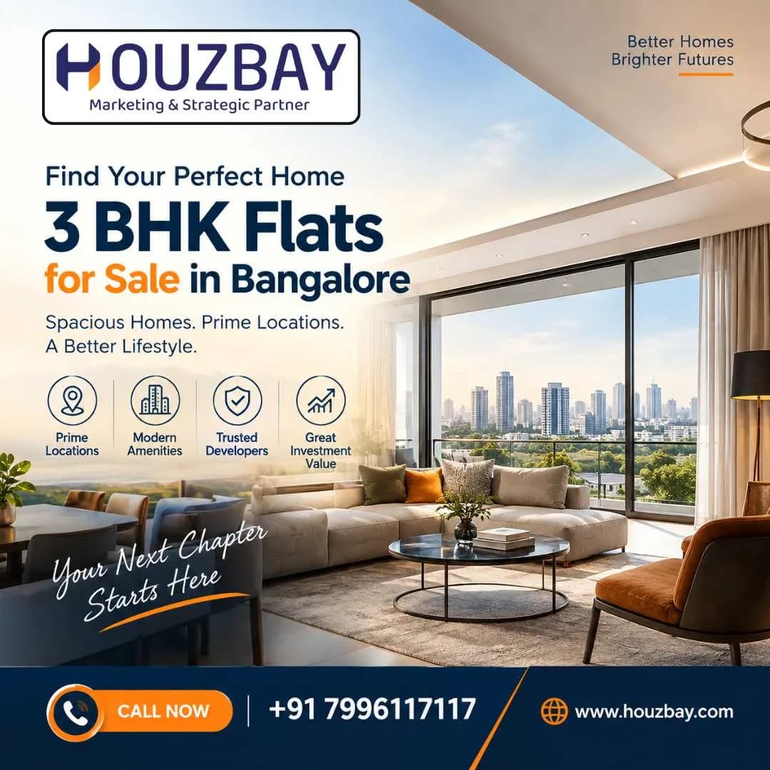 Houzbay Real Estate Consulting | 3 BHK Flats for Sale in Bangalore