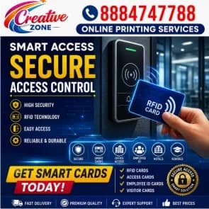 RFID Card Printing | Online printing service | ID card and Digital Lanyard | 580