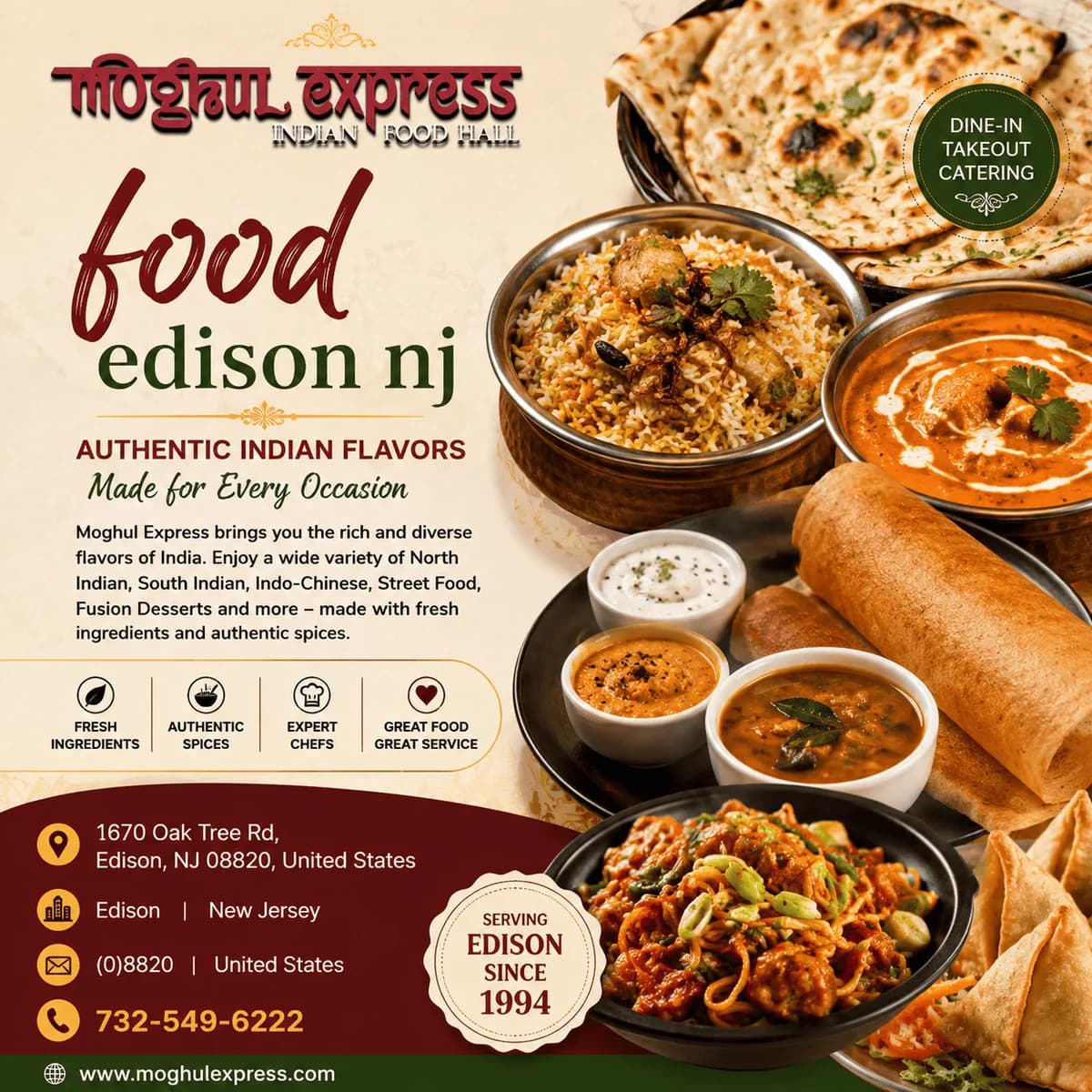 Discover the Best Food in Edison NJ – Moghul Express