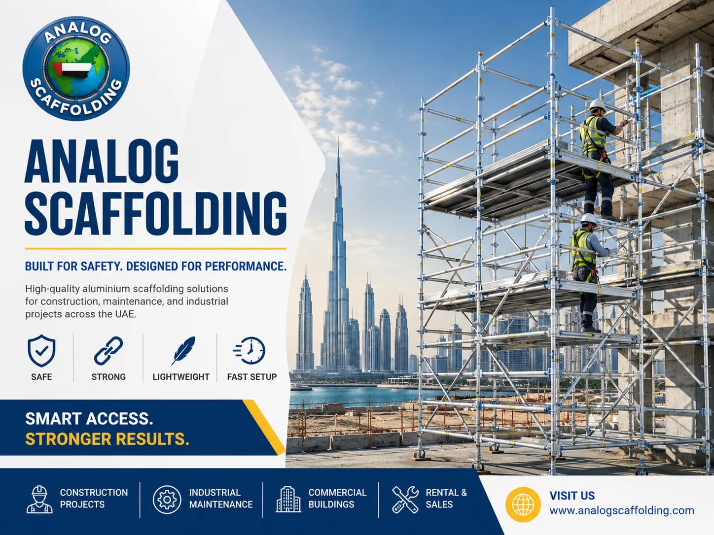 Safe Access Starts with Professional Aluminum Scaffolding Hire UAE