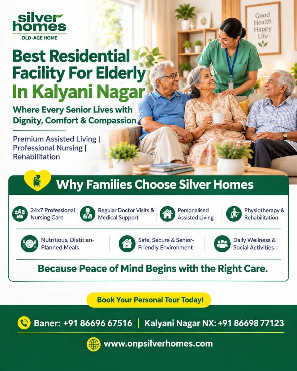 Residential Facility For Elderly In Kalyani Nagar - ONP Silver Homes