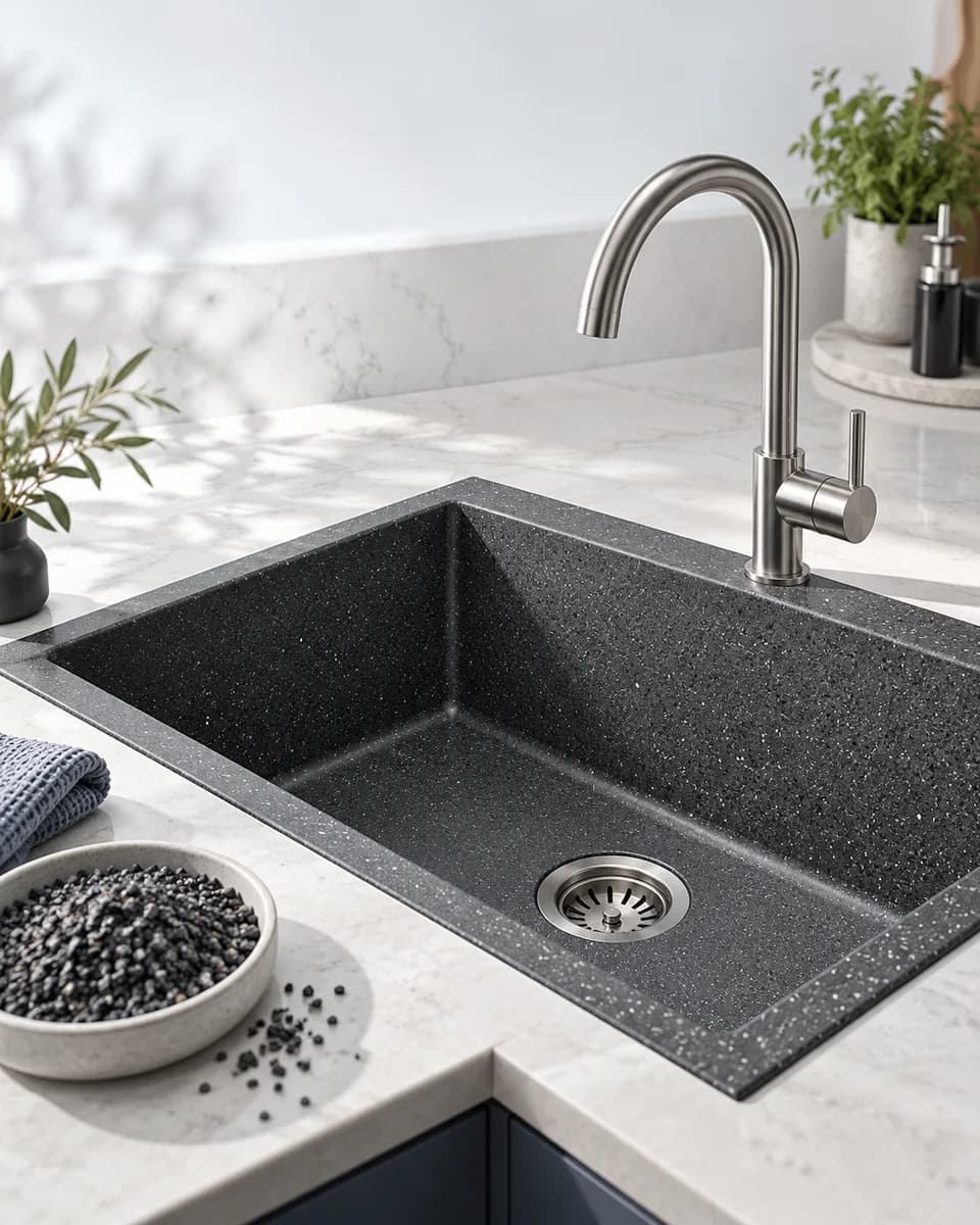 Colour, Character, and Strength for Modern Quartz Kitchen Sinks