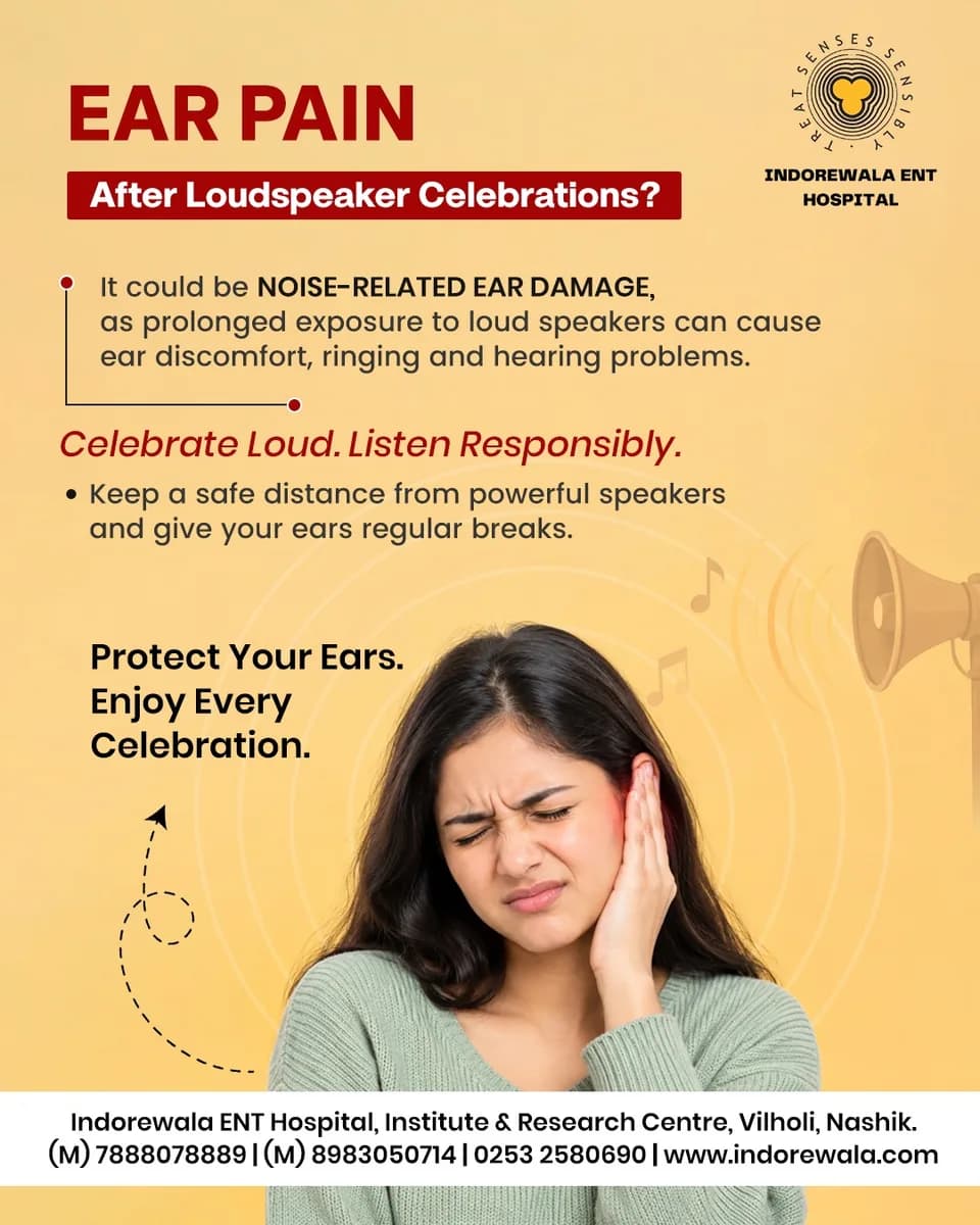 Ear Pain After Loudspeaker Celebrations?