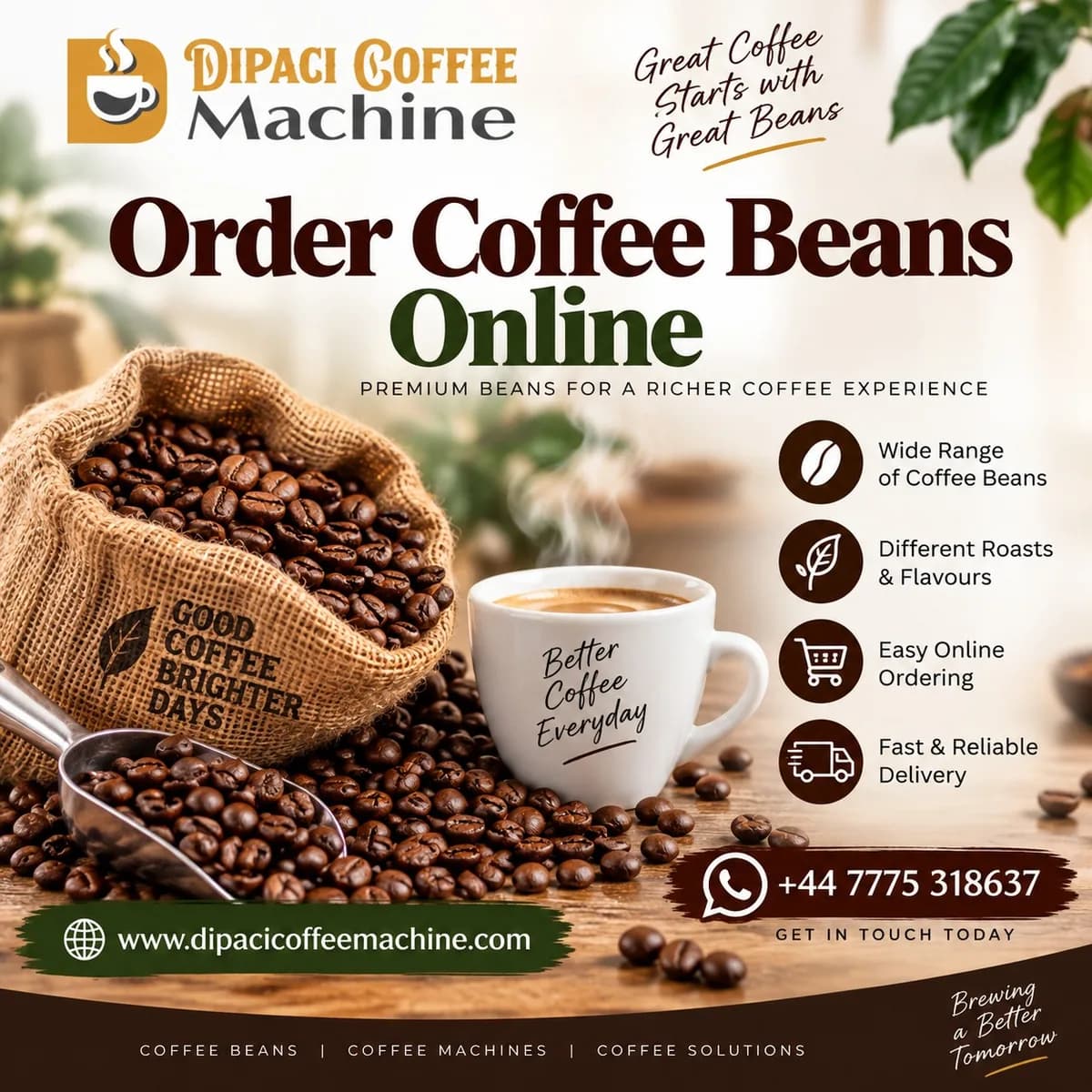 Order Coffee Beans Online – Fresh Coffee Beans | Dipaci Coffee Machine
