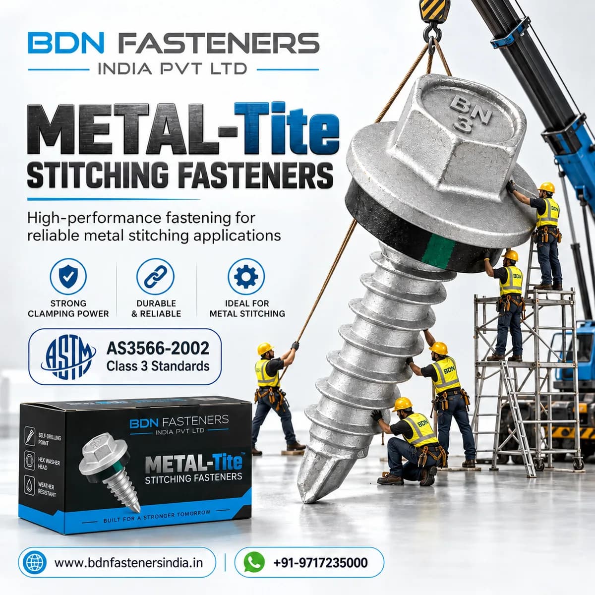 Tite Stitching Fasteners for Reliable Metal Roofing | BDN Fasteners