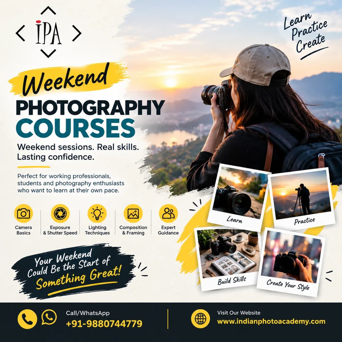 weekend photography courses in Bangalore