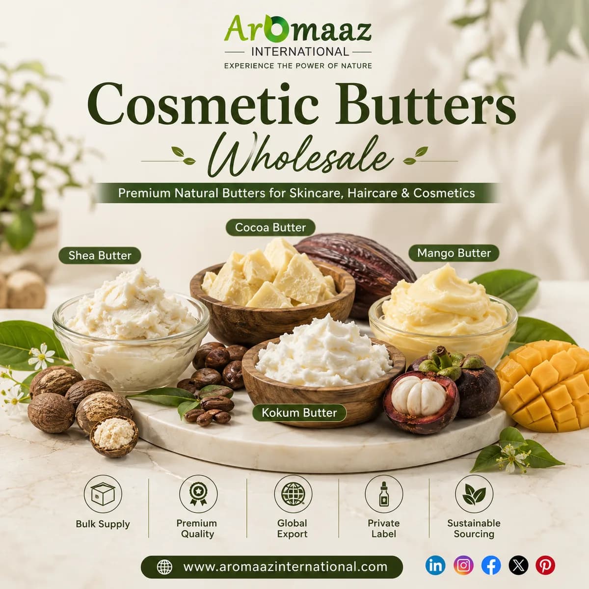 Cosmetic Butters Wholesale – Premium Bulk Supply for Beauty Brands