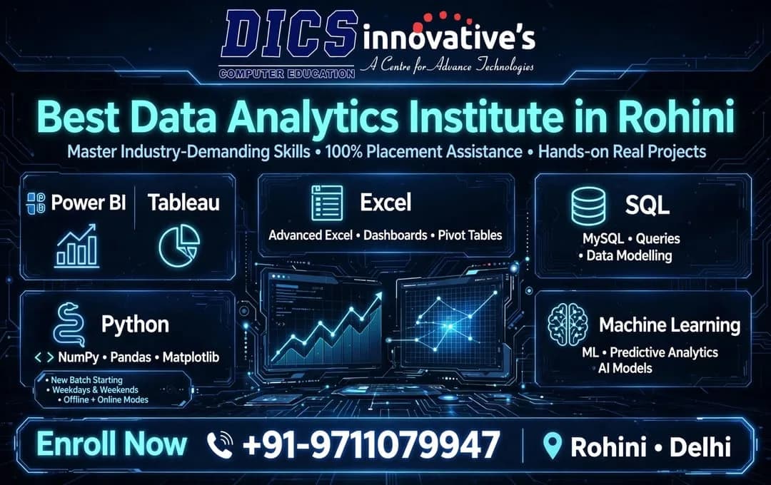 Best Data Analytics institute in Rohini