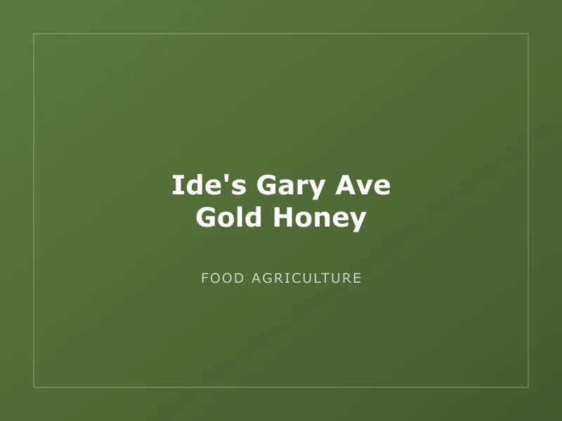 Ide's Gary Ave Gold Honey