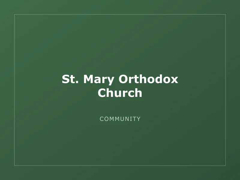 St. Mary Orthodox Church