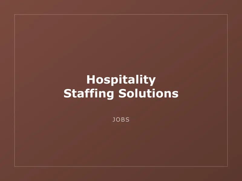Hospitality Staffing Solutions
