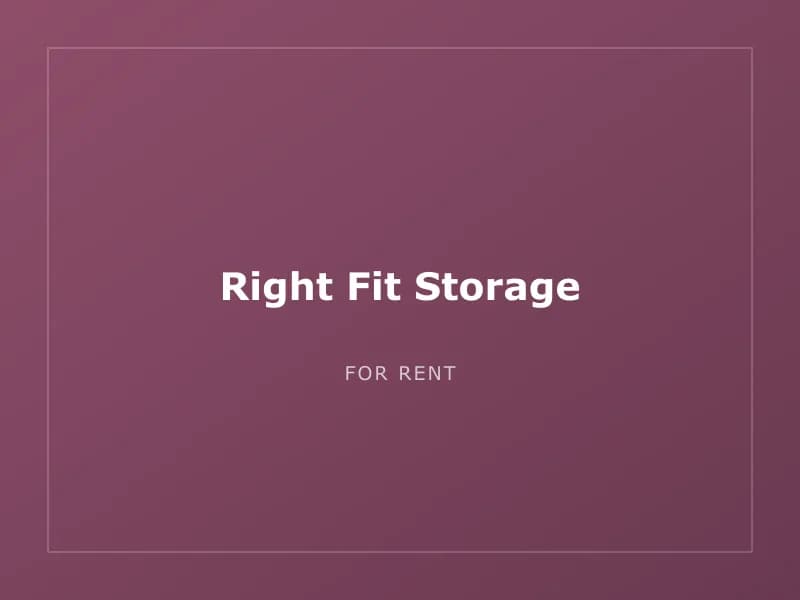 Right Fit Storage